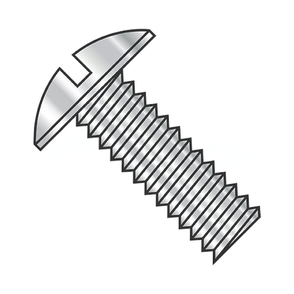 Usa Industrials #10-32 x 1 in Slotted Truss Machine Screw, Plain 18-8 Stainless Steel BULK-SCRW-7128 - main
